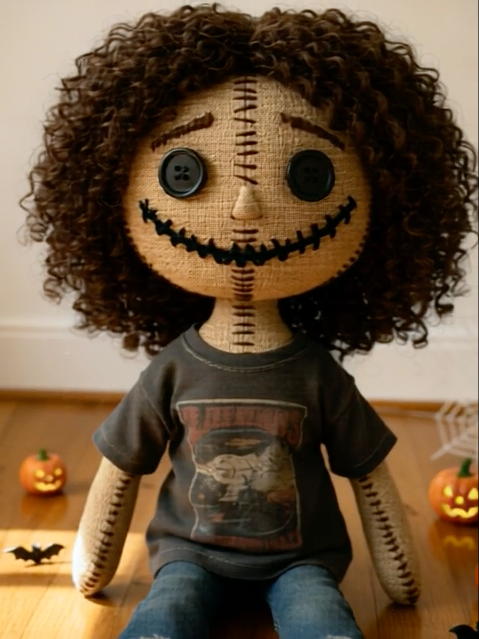 Poupée monstre vaudou de chiffon faite main : décoration d'Halloween originale - France
